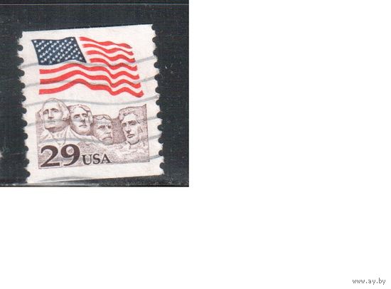 США-1991, (Мих.2123),  гаш. , Стандарт, Флаг(одиночка),