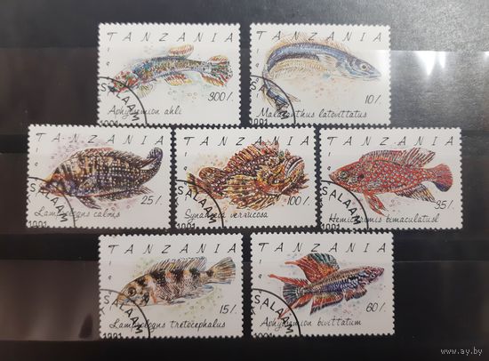 Танзания. 1991 год. Фауна. Рыбы (45)