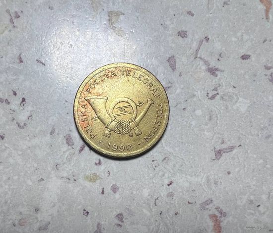 Польский телефонный жетон.