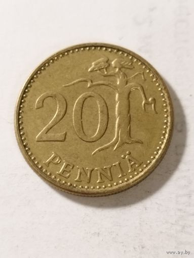 Финляндия 20 пенни 1972