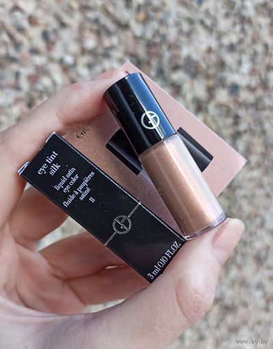 Миниверсия тинта для век Giorgio Armani eye tint silk 3 ml в оттенке 11 rose ashes