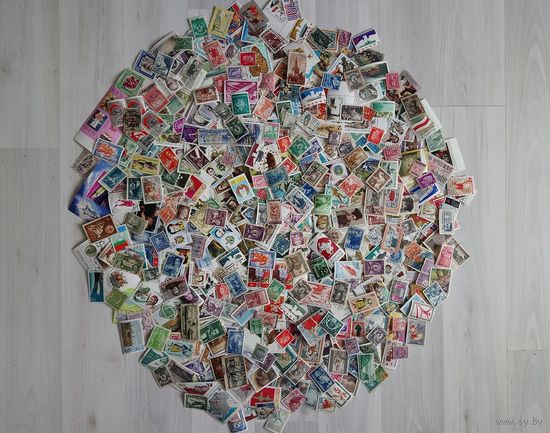 Марки. Сборный лот. Около 650 шт. Примерно 1900-1990гг.