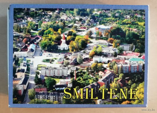 Латвия, города на спичечных коробках, Смилтене, 7 х 5 х 2 см, спички
