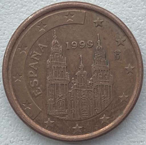 Испания 1 евроцент 1999 г.