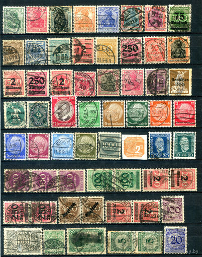 Рейх, Германия 1 - 60 марок - гашёные. #O-W-122-B-1