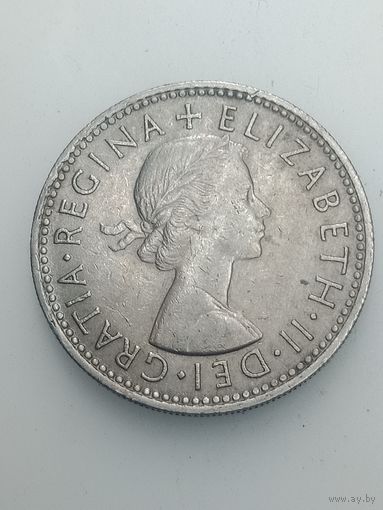 Великобритания  1 шиллинг 1963 года .