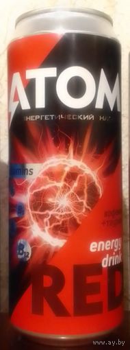 Банка от энергетика ATOM RED 2025 energy drink (ОБМЕН/ПРОДАЖА/ТОРГ) 1лот=1шт