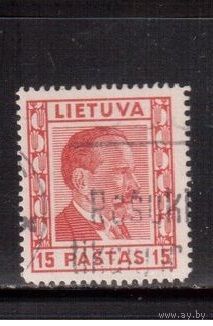 Литва-1936 (Мих.410) гаш. , Стандарт, Герб, Президент Сметона