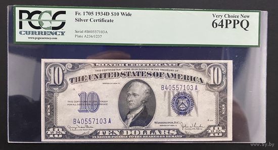 10 долларов США 1934 D