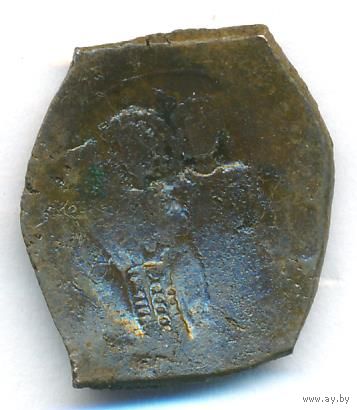 Византийская империя Аспрон Трахис (Скифата = чашечка) IX-XI век биллон