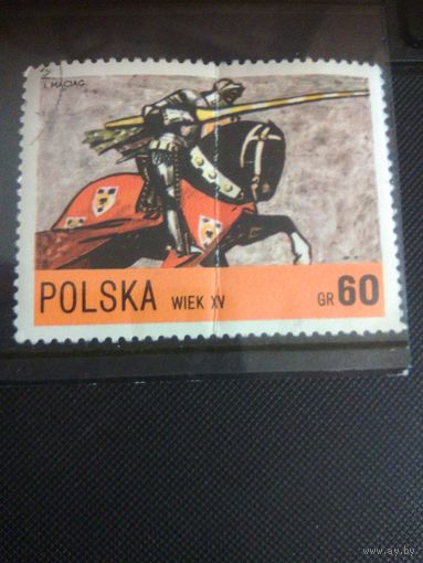 Польша. Рыцарь. 1972г. гашеная