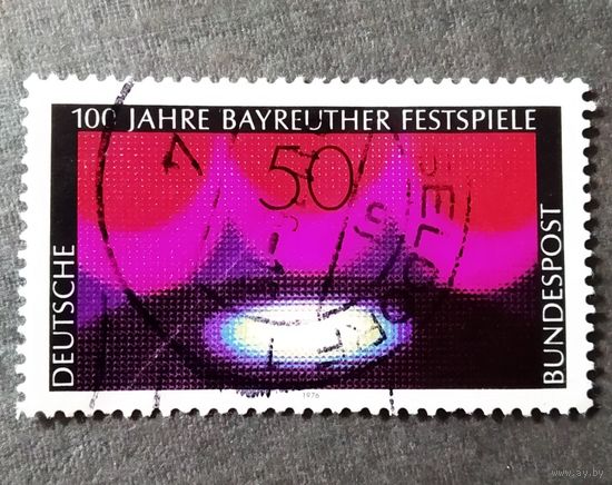 Марка Германия 1976 год 100 лет Байройтскому фестивалю