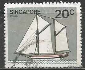 Сингапур. Парусник. 1980г. Mi#346.