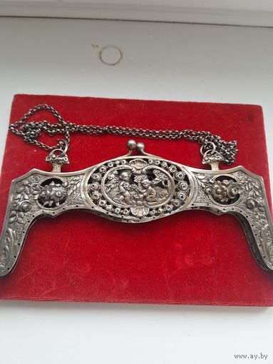 Старинный антикварный  фермуар из серебра 800 пробы7