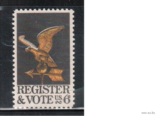 США-1968, (Мих.950) , ** , Символы, Орел (одиночка),