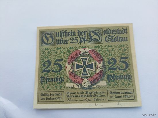 Германия 25 пфенингов 1920г (8)