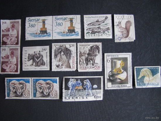Сборный лот марок Швеции