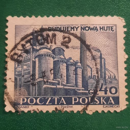 Польша 1951. Металлургический завод. Nowa Hute