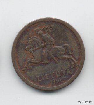 ЛИТОВСКАЯ РЕСПУБЛИКА 10 ЦЕНТОВ 1991. ПАГОНЯ.