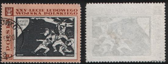Польша (Mi)PL1874 (25 лет Польской Народной армии - картины) 1968 год 40gr А.Боратинский - Битва Монте-Казино (a1-05 ТОРГ/ВАША ЦЕНА
