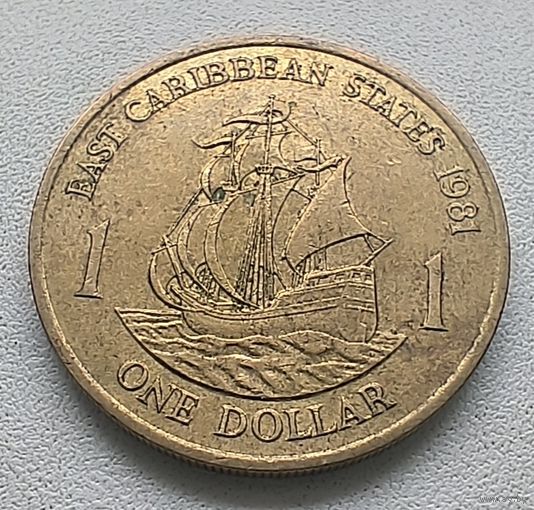 Восточные Карибы 1 Доллар, 1981 5-3-5