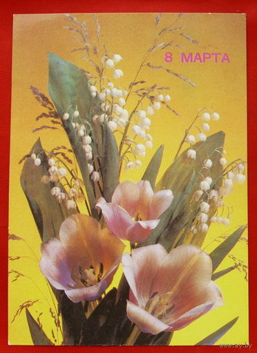 8 Марта! Подписанная. 1990 года. Дергилева. # 136.