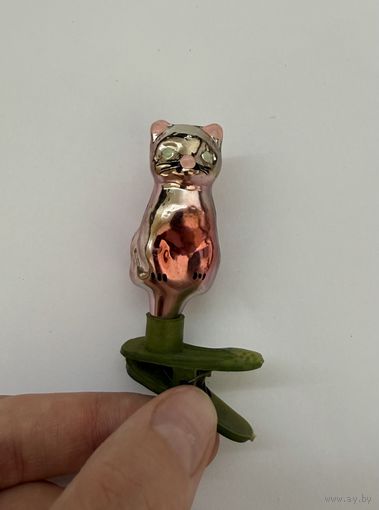 Елочная игрушка КОШКА МУРЕНКА сказка Серебряное копытце СССР