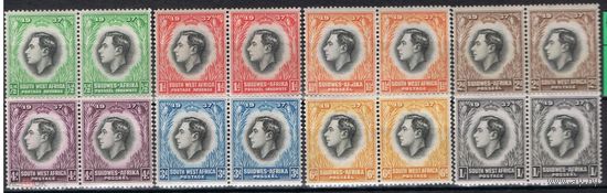 Брит. Юго- западная Африка. 16 марок. Коронация, полная серия.  1937 г. см. условие.
