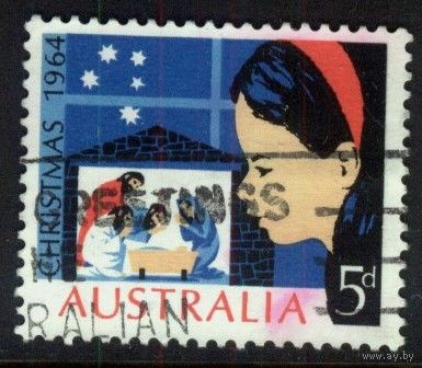 Австралия - 1964 [Mi. 348] Гашеная (AU07)
