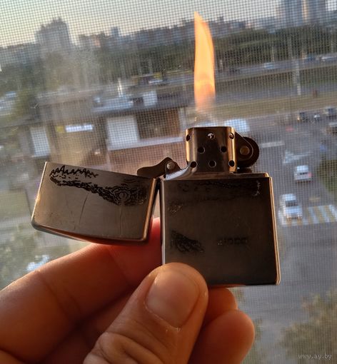 С РУБЛЯ! Оригинальная зажигалка ZIPPO, рабочая из личной коллекции