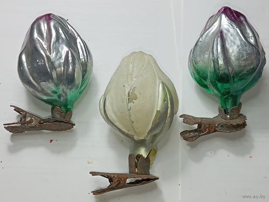 Ёлочная игрушка  , СССР . Бутон .