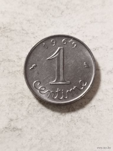 Франция 1 сантим 1969