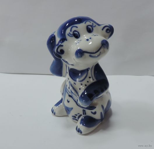 Статуэтка фарфоровая "Обезьяна" 90-е годы Россия. Высота 7 см.