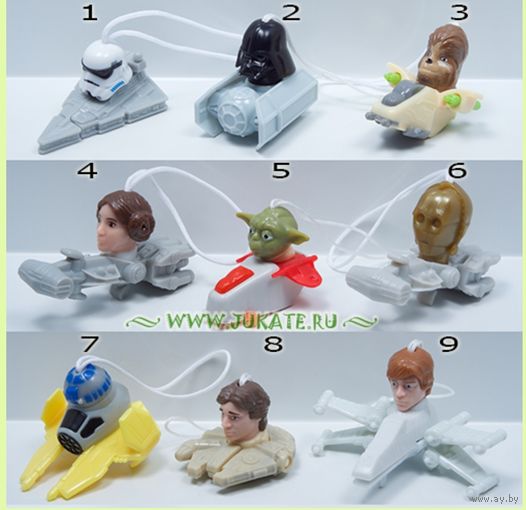 Игрушки из серии "Звёздные войны. Эпизод 7" (киндер)