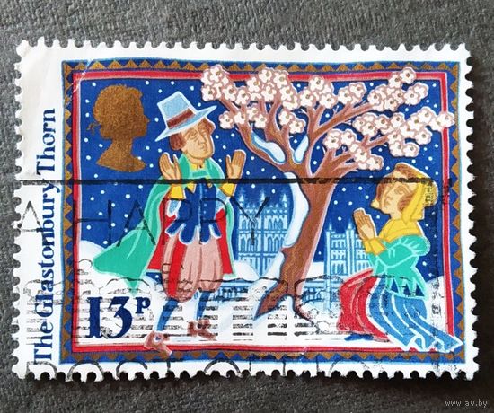 Марка Великобритания 1986 год Рождество