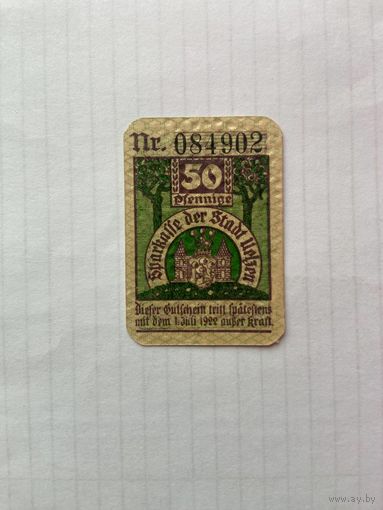 50 пфенигов (нотгельды) Германия г.Вельзен -1402