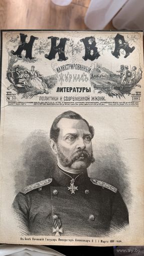Журнал НИВА за 1881 год. Полный годовой комплект 52 номера