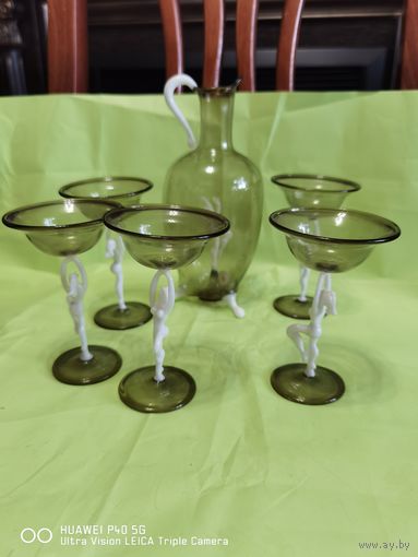 Ликерная рюмка Балерина Лауша Бимини Германия 1930-е года старт с 1 рубля  трёхдневный аукцион