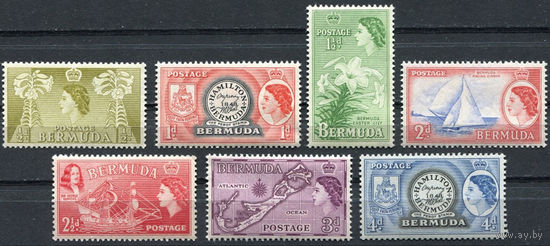 Бермудские Острова 1953 ** часть серии 7 марок, Британские колонии