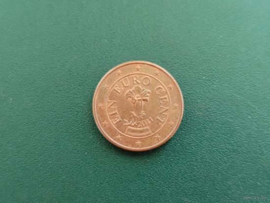 1 евроцент Австрия.