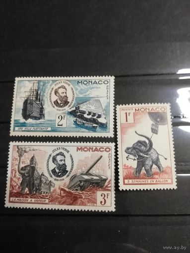 Монако 1955  г. 50 летие смерти Жюль Верна