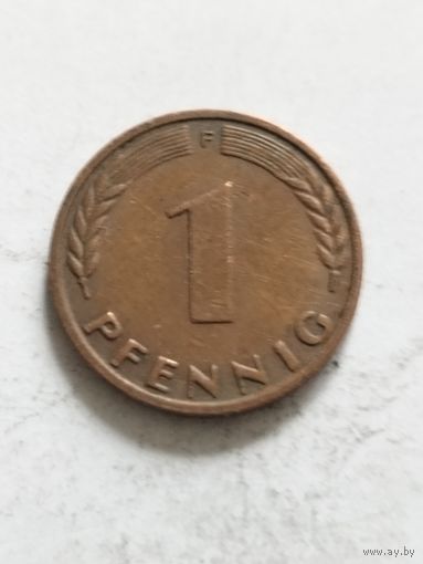 Германия 1 пфенинг 1966 F