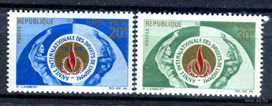 Верхняя Вольта - 1968г. - Международный год прав человека - полная серия, MNH [Mi 233-234] - 2 марки