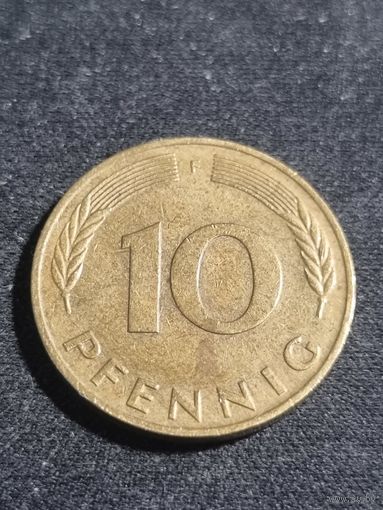 Германия 10 пфеннигов 1989 F