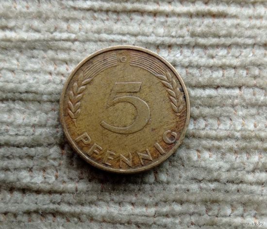 Werty71 Германия ФРГ 5 пфеннигов 1950 G