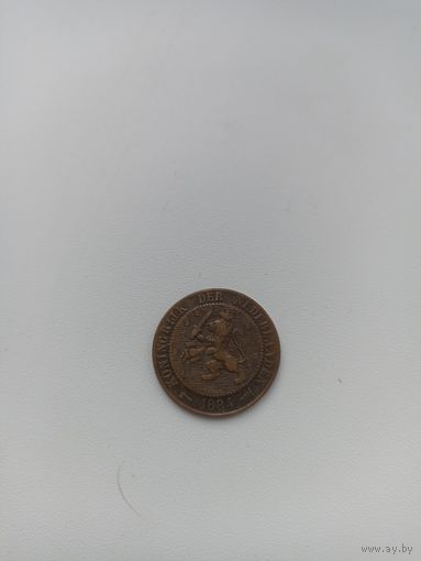 Нидерланды 2 с половиной цента 1884 год