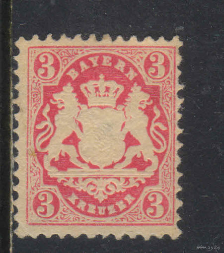 Германия Бавария Кор 1875 Герб Стандарт #33*