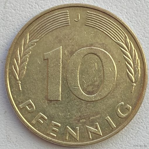 Германия 10 пфеннигов 1991 г. J