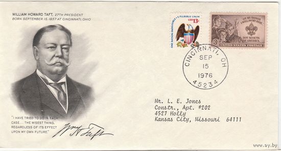 КПД США / Президент WILLIAM HOWARD TAFT/18 1976 г