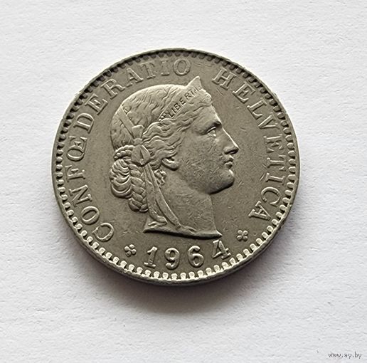 Швейцария 20 раппенов, 1964